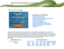 Tablet Screenshot of pasta-recipes.epicurean.com